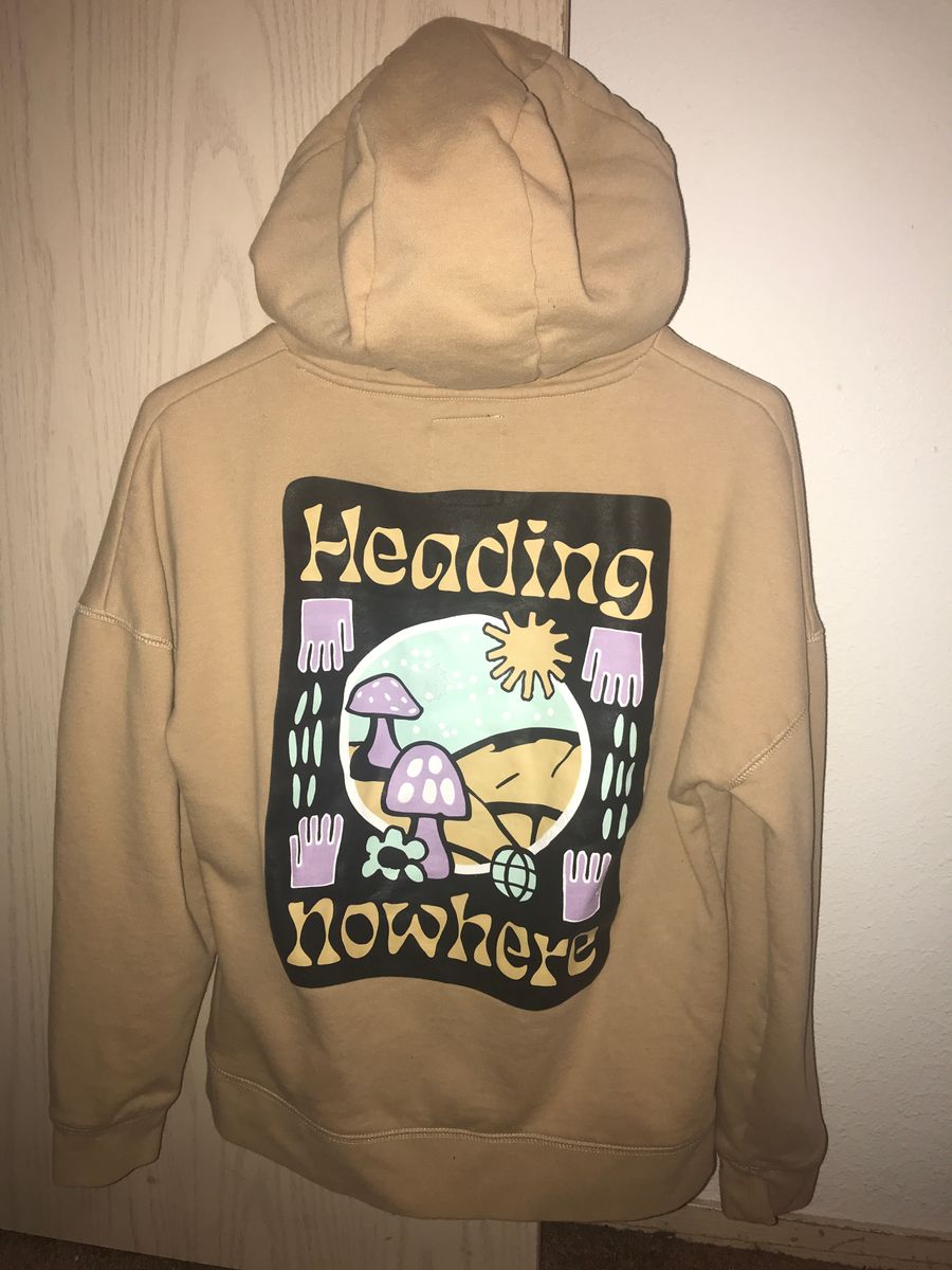 Heading Nowhere Tan Hoodie_2